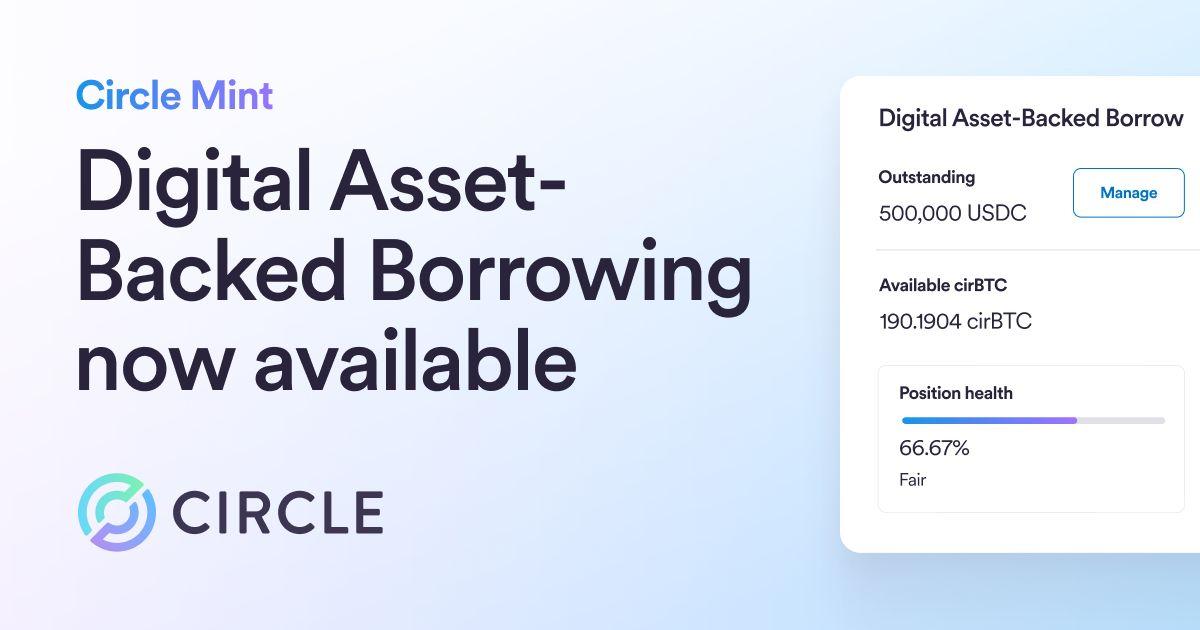 Circle Launches Bitcoin-Collateralized USDC Borrowing For Circle Mint Customers On Arc And Ethereum