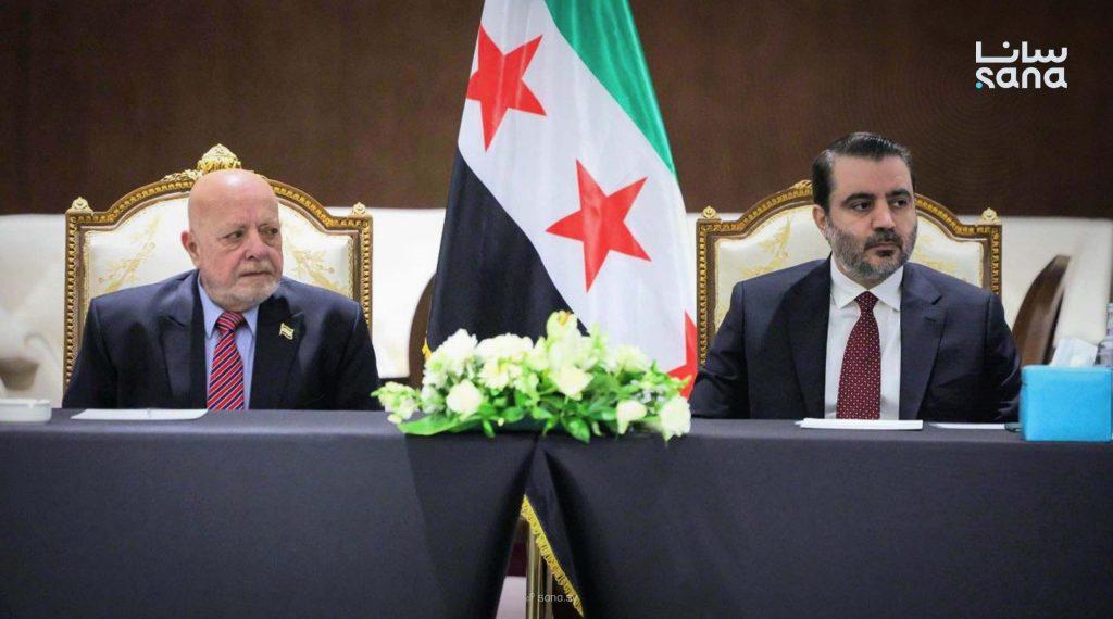 Syrian Foreign Minister Asaad Al-Shaibani Holds Talks With Egypt’s Badr Abdelatty in Cairo