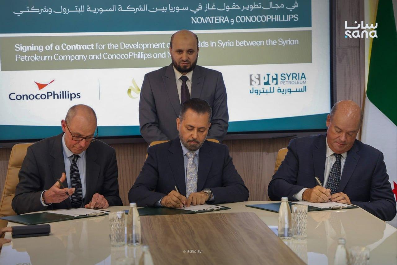 Syria Signs Gas Development Deal With ConocoPhillips and Novaterra Energy in Damascus