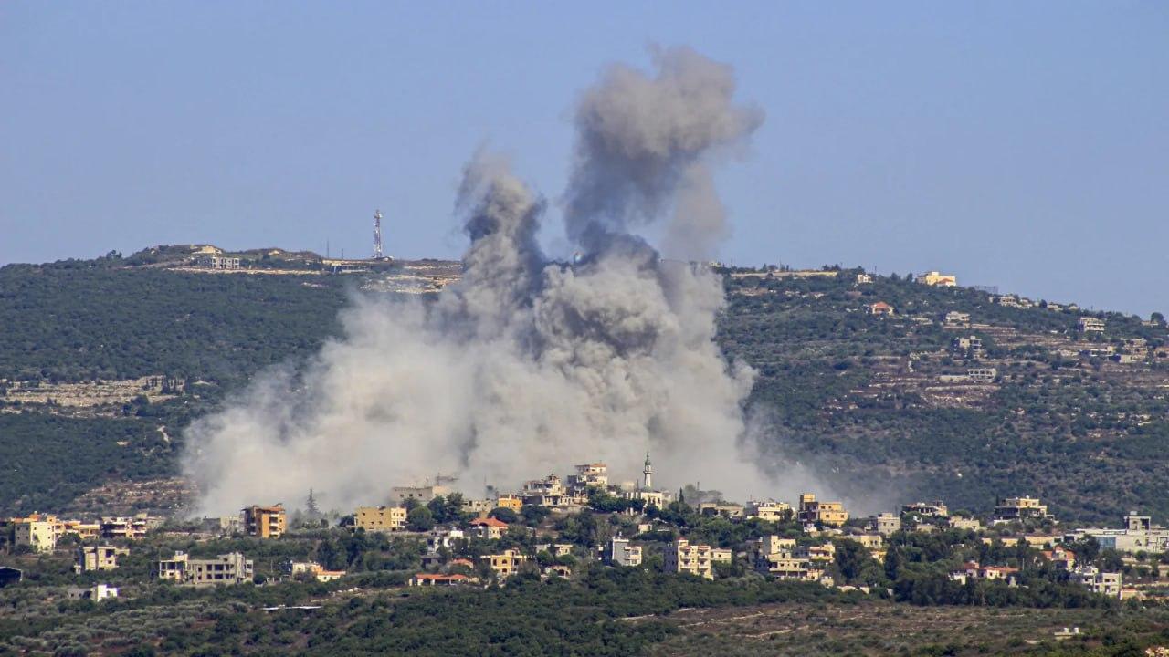 Israeli Artillery Shelling Ignites Fire On Quneitra Farmland Near Jbata Al-Shabab In Southern Syria