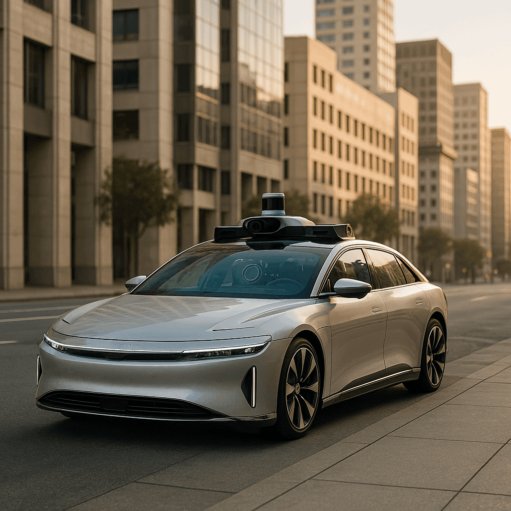 Uber And Nuro Test Lucid Gravity Robotaxis In San Francisco