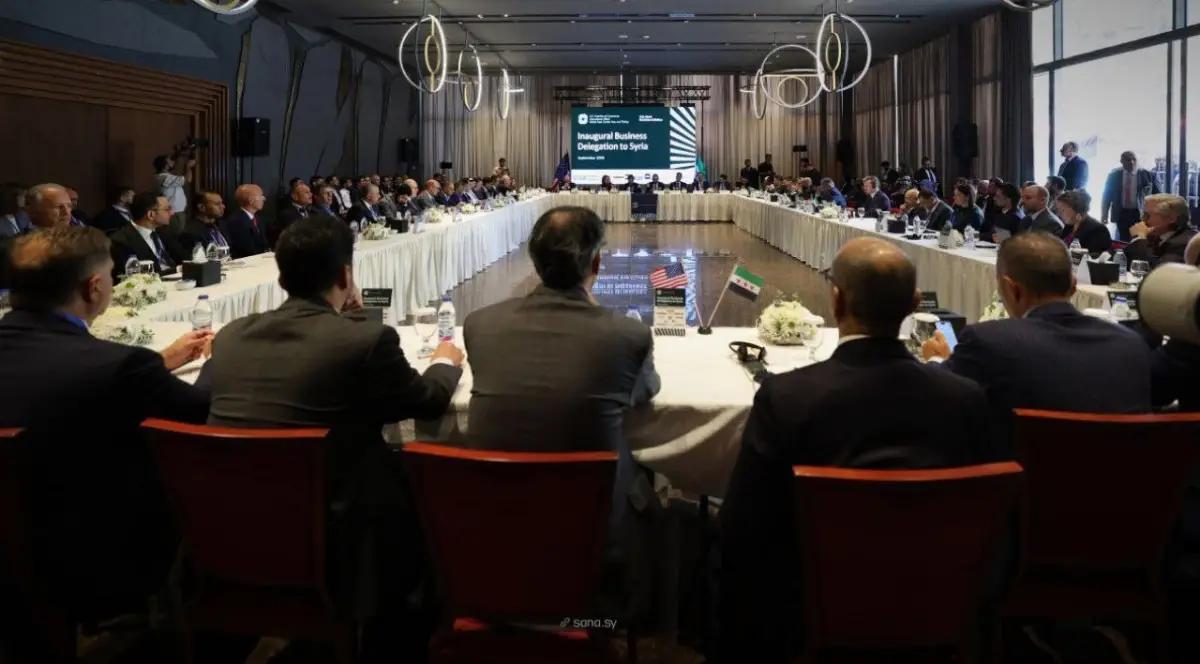 Syrian Officials Hold Damascus Talks With US Business Delegation of 50 Companies on Transport Investment