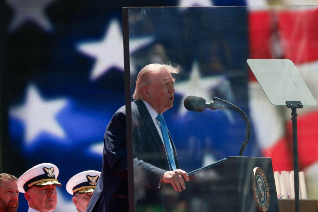 Trump Tells U.S. Coast Guard Graduates In New London They Will Be Tested Further