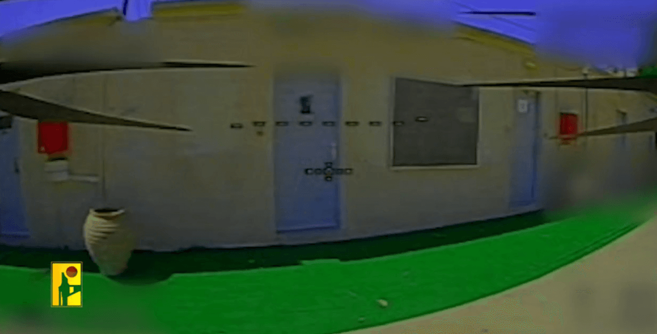 Watch | Hezbollah Ababil Drone Strikes Israeli Command Room in Avivim Barracks