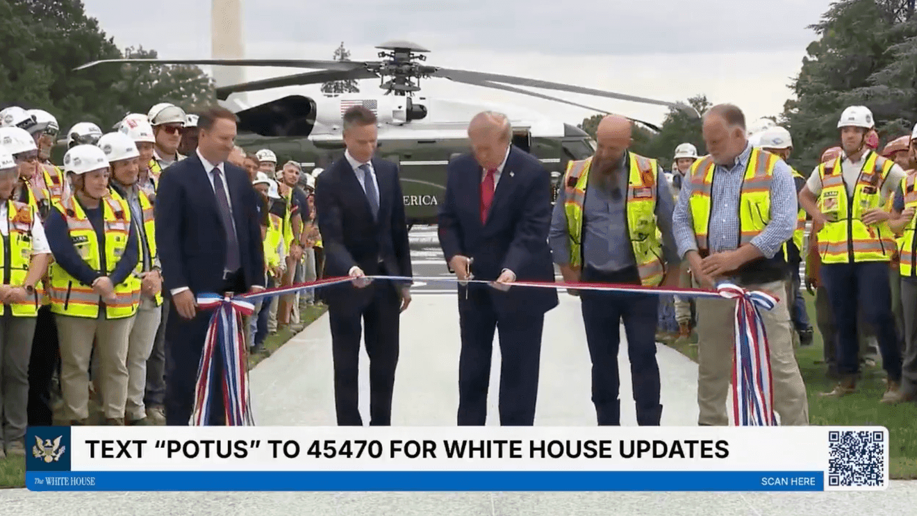Trump Inaugurates White House Helipad as Networks Skip Coverage After CNN Ban