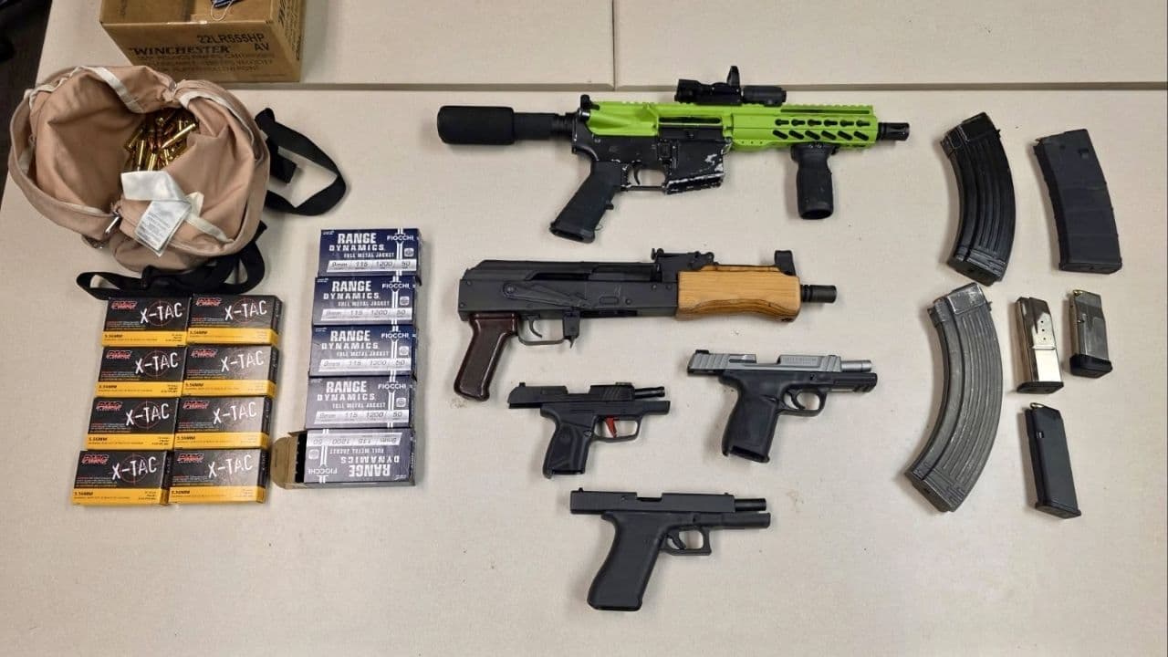 Deputies Arrest Three After Mojave Shots Fired Call; Recover Illegal Firearms and Ammunition