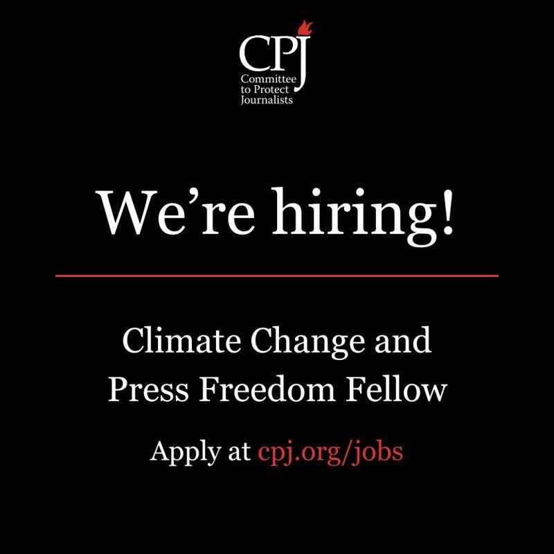 Climate Change & Press Freedom Fellow (Remote, 2026) – Fully Paid Global Fellowship Opportunity
