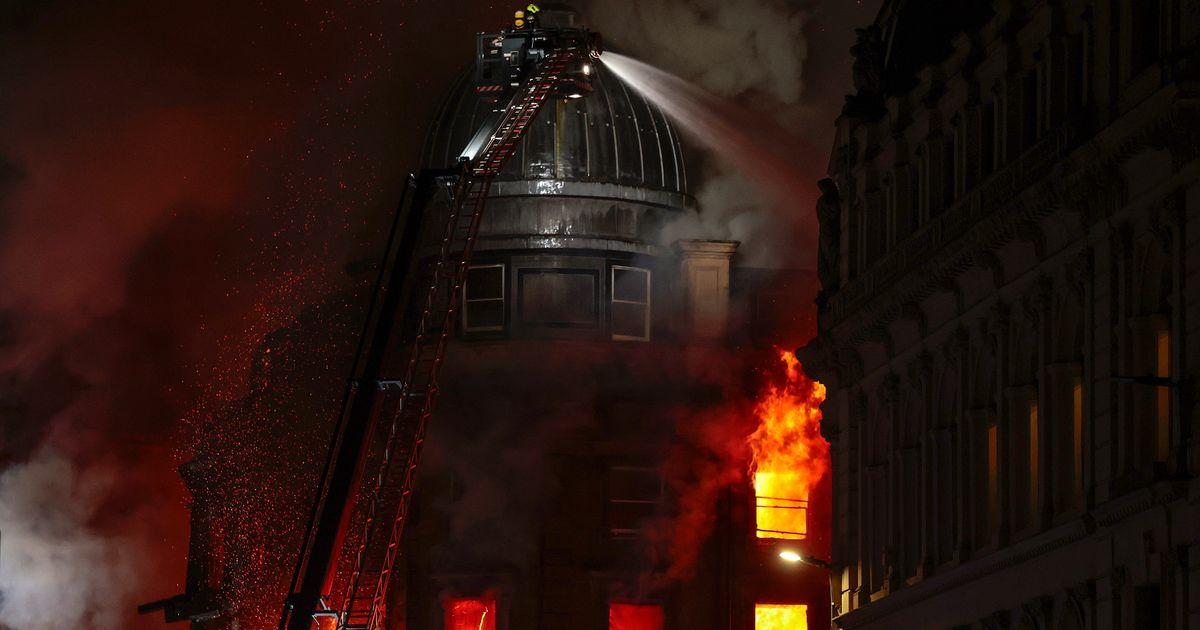 Fire Destroys Victorian Building Beside Glasgow Central, Forces Closure of Scotland's Main Rail Hub