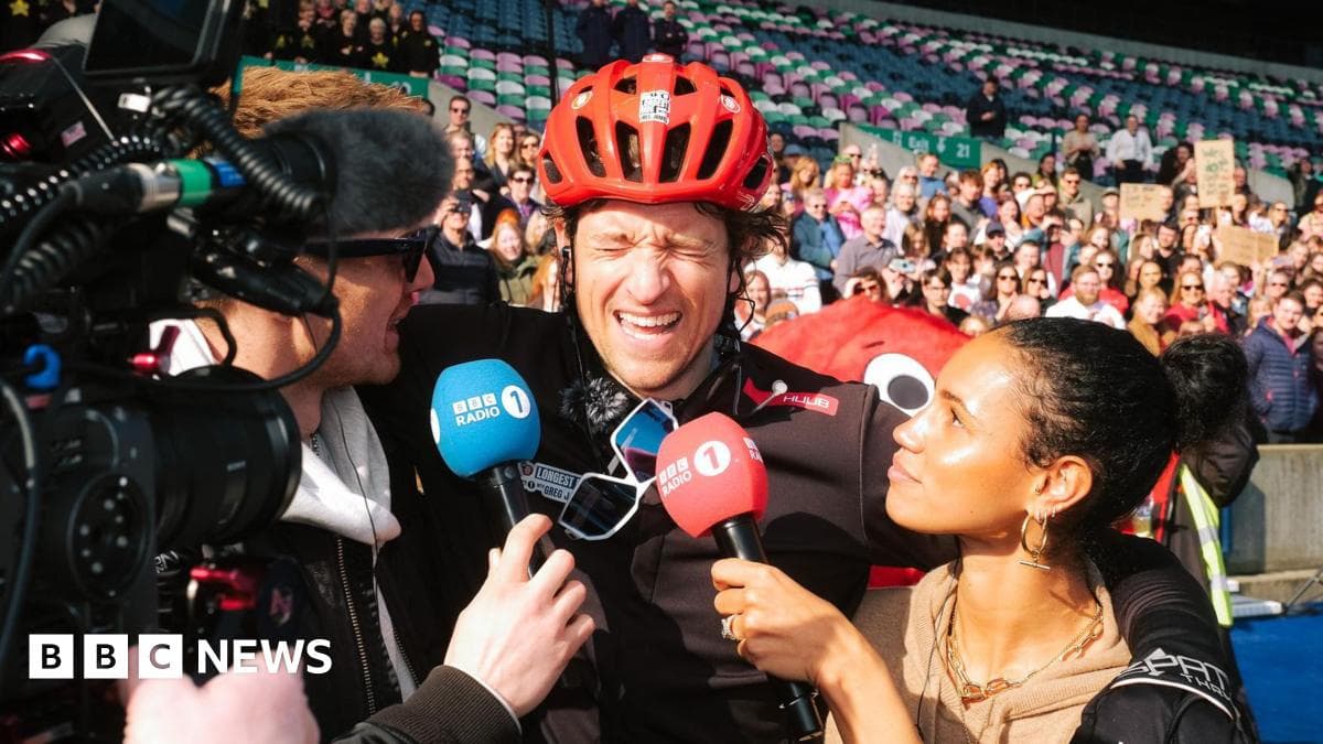 Greg James completes Comic Relief challenge, raising more than £4m