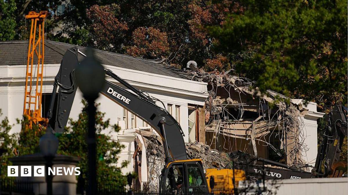 Trump Demolishes Historic White House East Wing to Build $250 Million Private Ballroom
