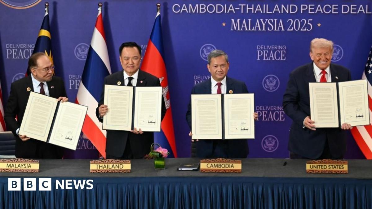 Thailand and Cambodia End Border War with US-Brokered Peace Deal