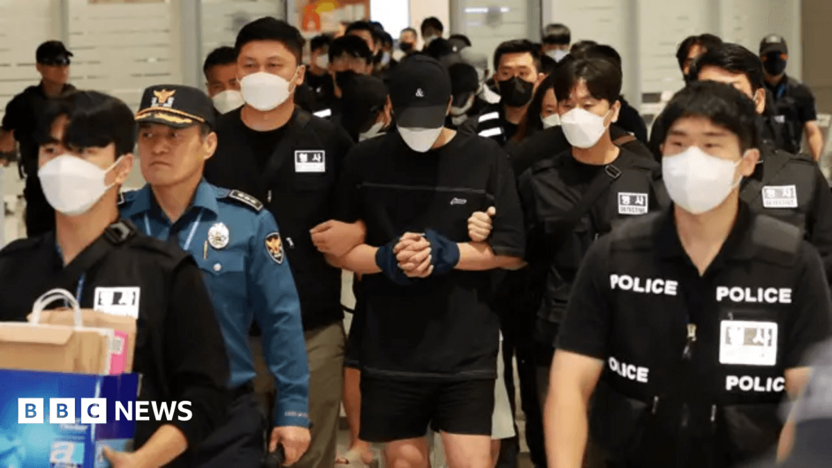 South Korea Arrests 64 Nationals Repatriated from Cambodia for Running Massive Online Scam Operation