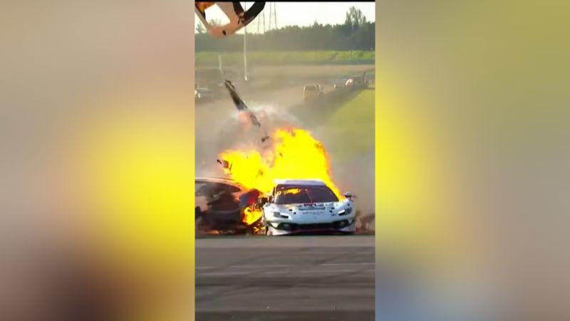 Ollie Millroy Credits Loek Hartog With Pulling Him From Burning Ferrari in Shanghai