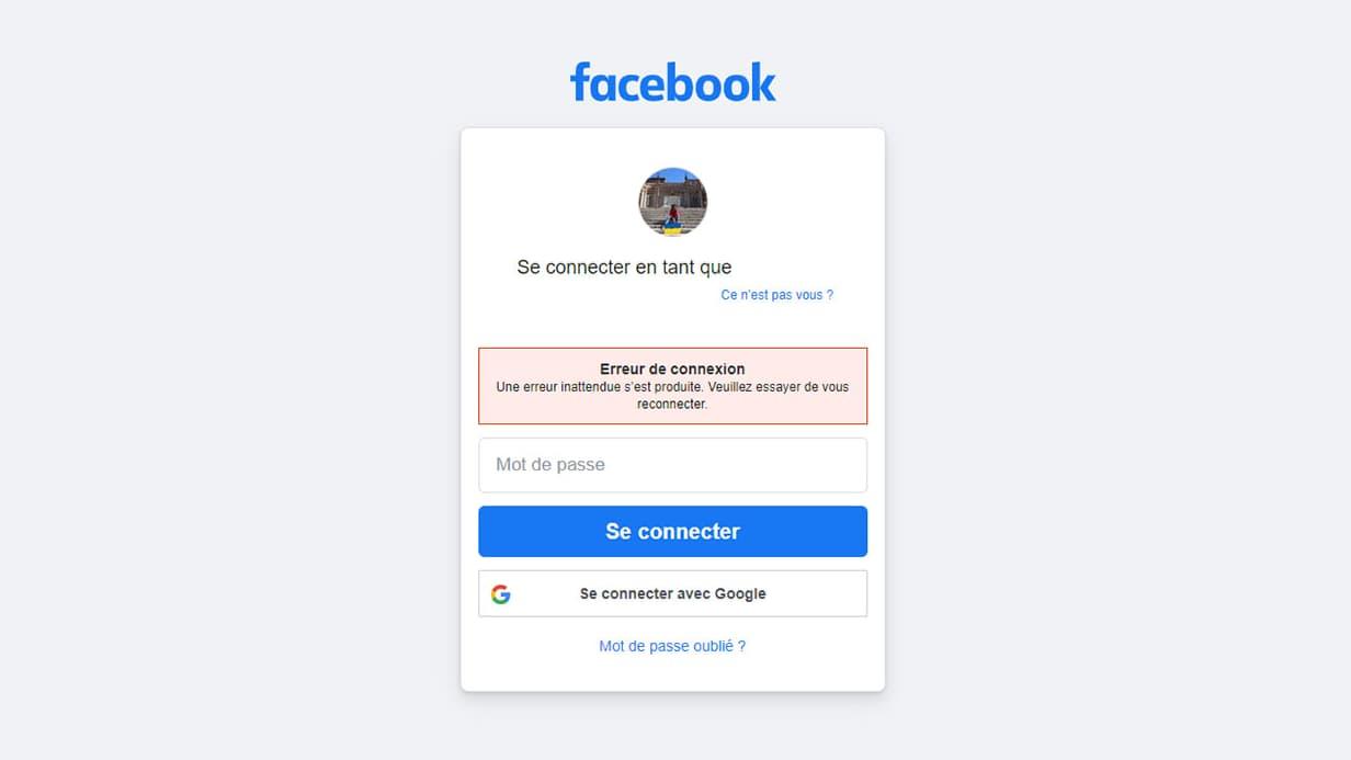 Facebook Outage Prevents Users From Logging In