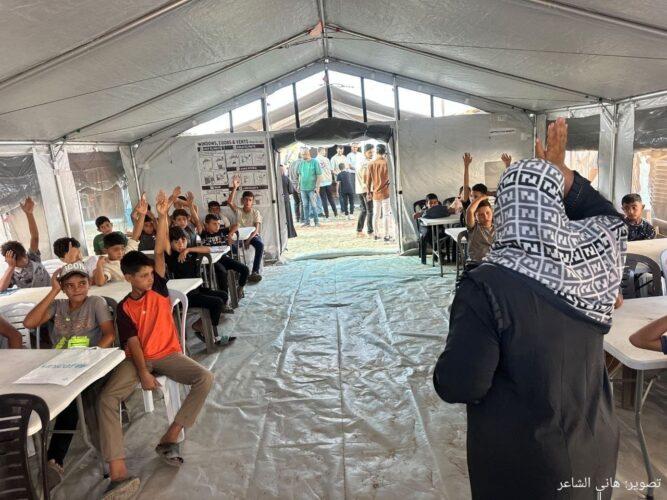 Gaza Education Ministry Starts 2026–2027 School Year With Classes in Tents and Temporary Centers