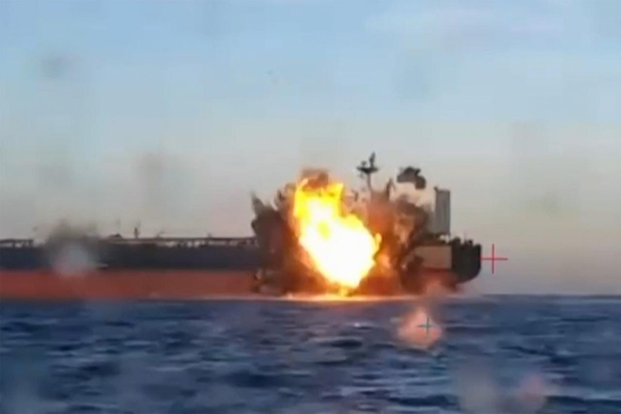 Romanian Authorities Say Drone Attack Leaves Wine Trader Tanker Ablaze, Eight Missing