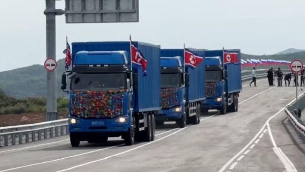 Russia and North Korea Open First Road Bridge Across Tumen River Near Khasan