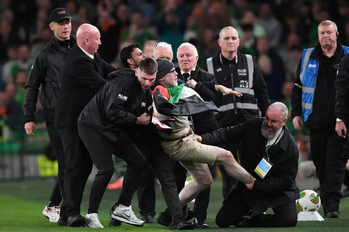 Pro-Palestine Protesters Throw Tennis Balls, Halt Ireland Vs Austria Twice In Dublin