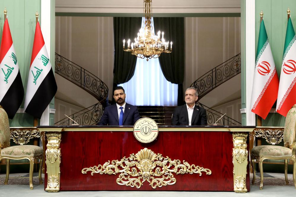 Ali Al-Zaidi Meets Iran President Masoud Pezeshkian in Tehran During First Visit