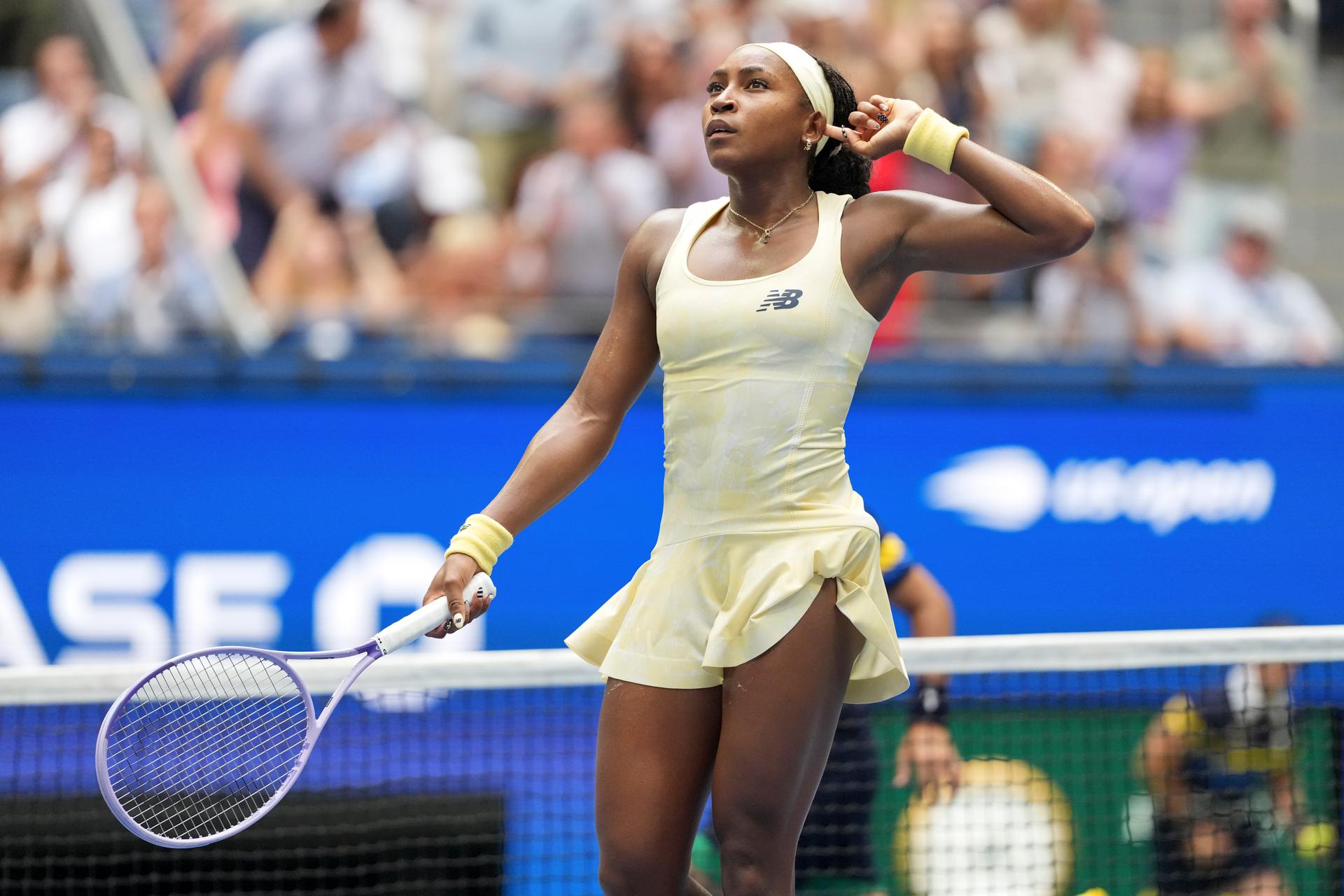 Coco Gauff Saves Two Match Points, Beats Mirra Andreeva to Reach US Open Semifinals