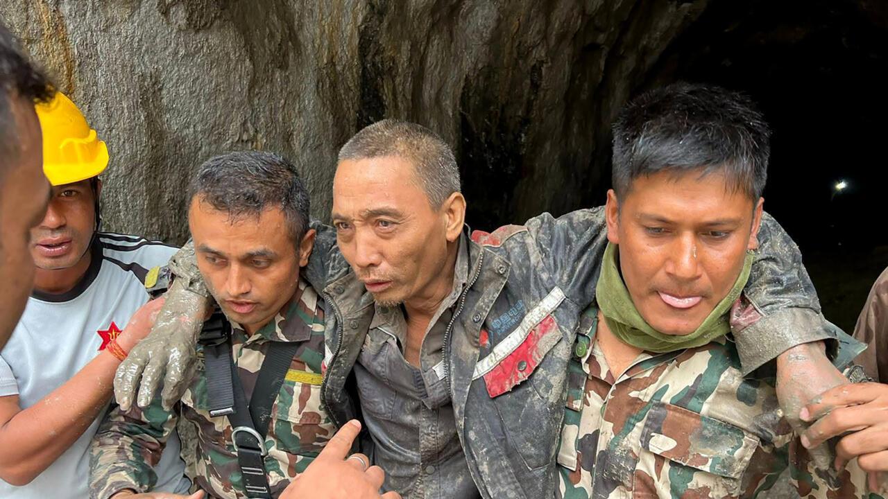 Nepali Army Rescues Chinese National Lu Haitao From Upper Trishuli-1 Tunnel 10 Days After Floods