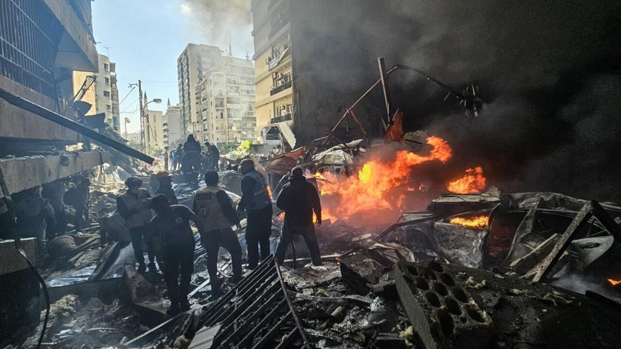 Israel Bombs Beirut Southern Suburbs, Targeting Hezbollah Radwan Commander Malek Balou