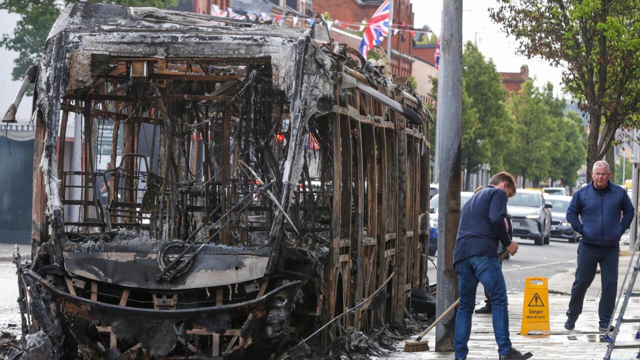 Masked Protesters Set Fires in Belfast After Sudanese Man’s Stabbing, Police Say