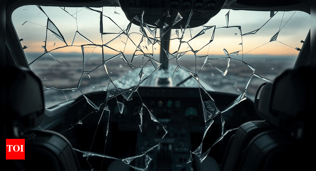 Unidentified Object Smashes United Airlines Boeing 737 Windshield Injuring Pilot Midair