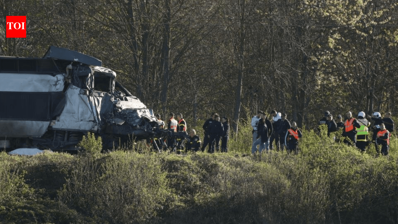 French TGV Maches Army Convoy Near Paris