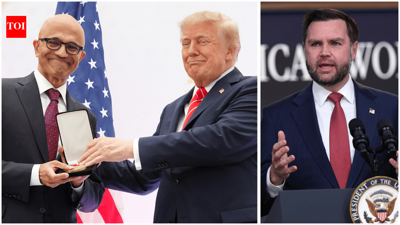 Trump Awards National Medals To Musk, Brin, Huang, Su, Dell, And Nadella After Vance Visa Move