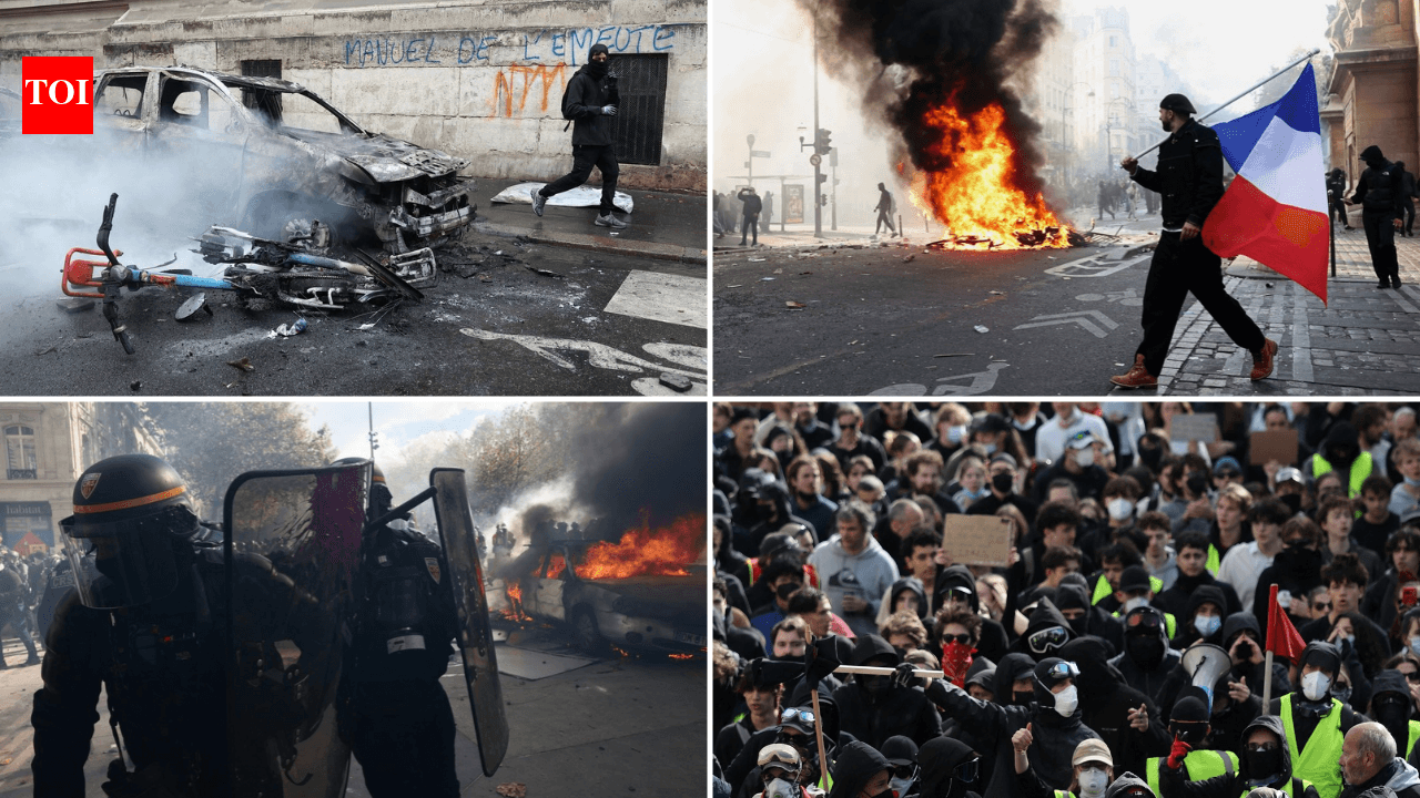 Rioters Loot And Burn Cities Across France After Cost-Of-Living Protests