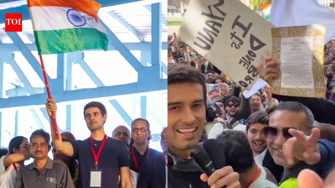 Dhruv Rathee Leads Stop Vote Chori Protest in London Accusing Narendra Modi of Disenfranchising Voters