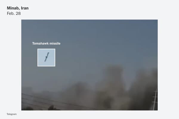 Exactly which country's missile struck an Iranian elementary school?