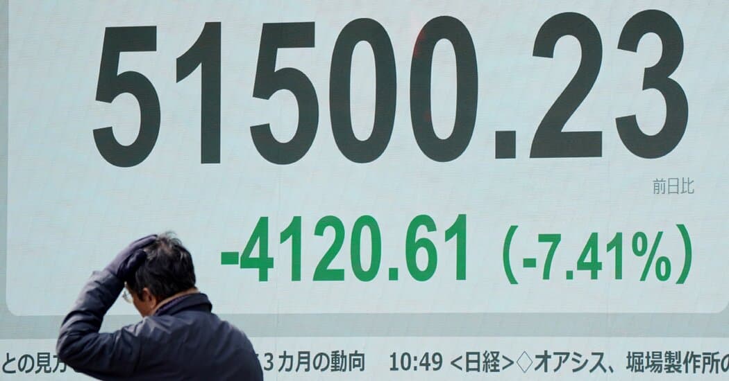 Global Stocks Sink as Oil Prices Surge