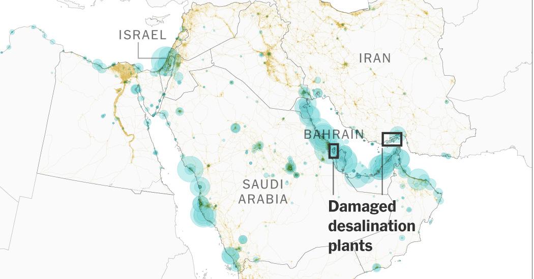 U.S. attack damaged desalination plants, Iran says; Pentagon and Israel deny