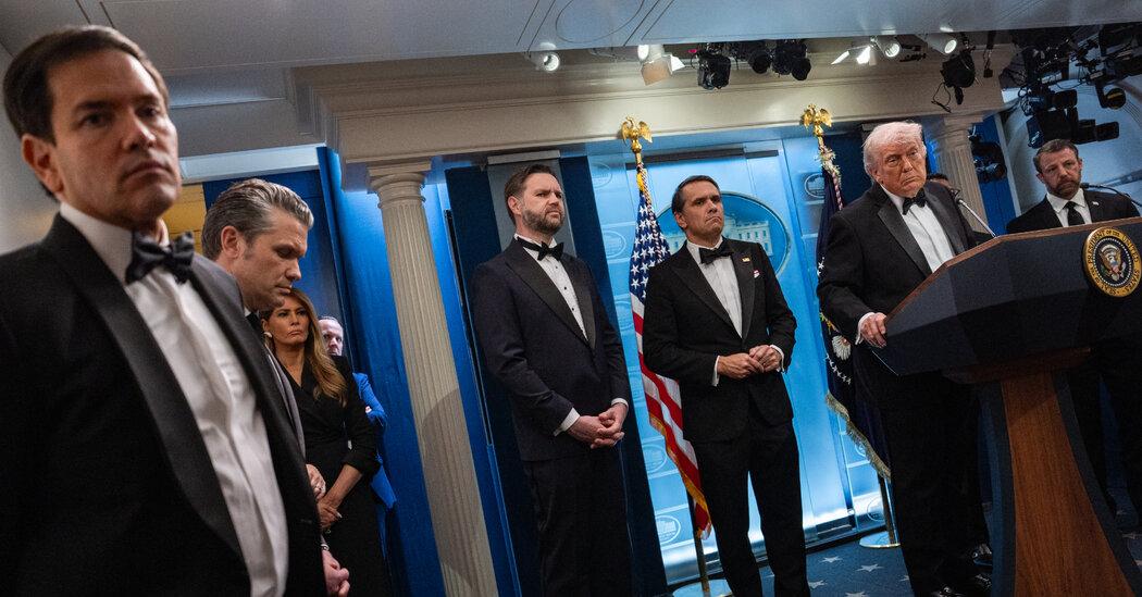 Trump Enters White House Briefing Room After Reported Attempt on His Life