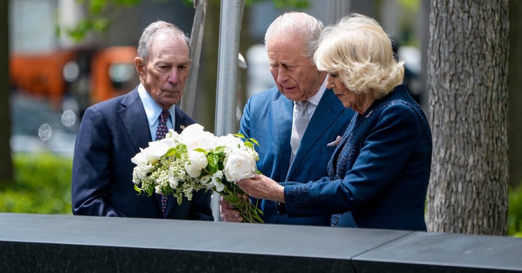 King Charles III And Queen Camilla Visit New York 9/11 Memorial Ahead Of 25th Anniversary