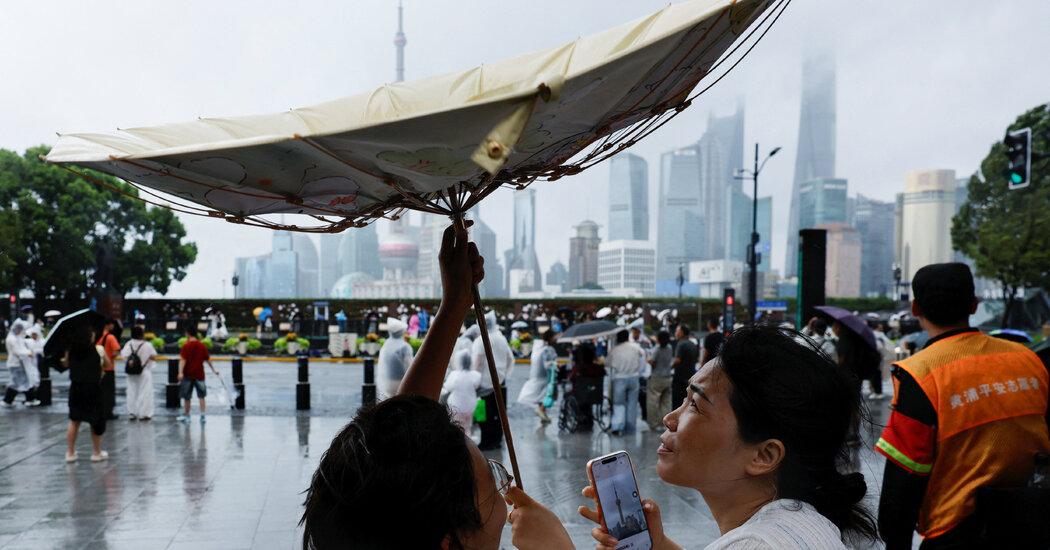 Typhoon Dolphin Makes Landfall Near Yuhuan, Zhejiang, Evacuating Over One Million in China