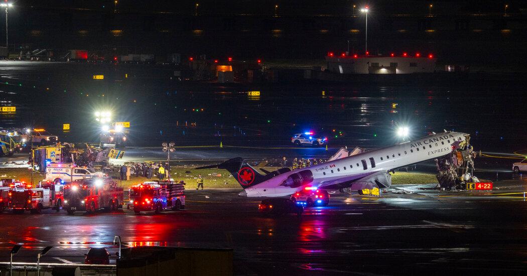 FAA Seeks Firing of LaGuardia Controllers After Air Canada Express Flight 8646 Crash Kills Pilots