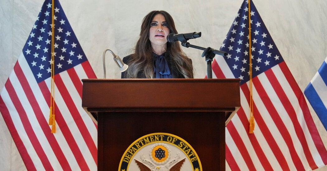 Greeks In Athens React To Accusations Against Kimberly Guilfoyle Over $100K American Express Bill