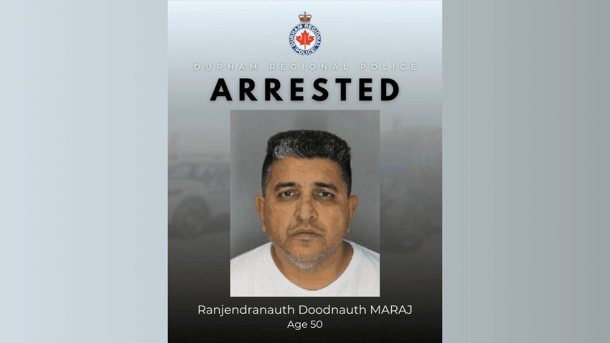 Durham Regional Police Arrest Rajendranauth Doodnauth Maraj for Sexual Assault in Oshawa