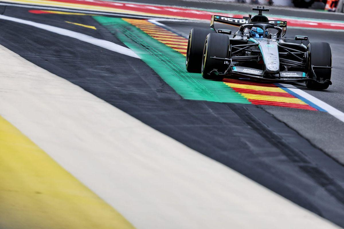 George Russell Blames Mercedes Straight-Line Speed Deficit After Kimi Antonelli Pole at Spa