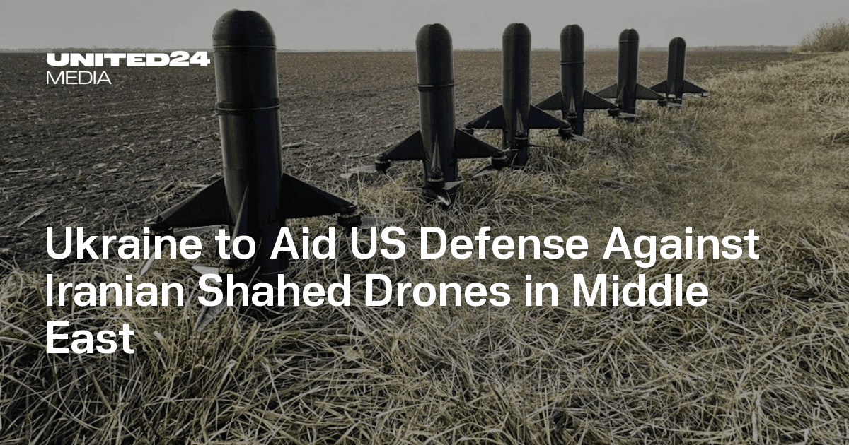 Ukraine Sends Drone-Defense Teams To Middle East At US Request To Counter Iran's Shahed Drones