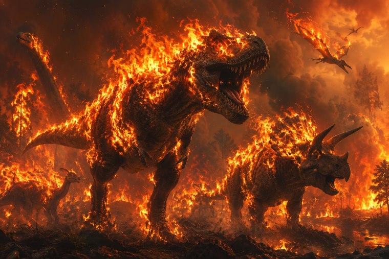 Chicxulub Impact Dust Trapped Heat, Triggering Fires and Killing Exposed Cretaceous Animals