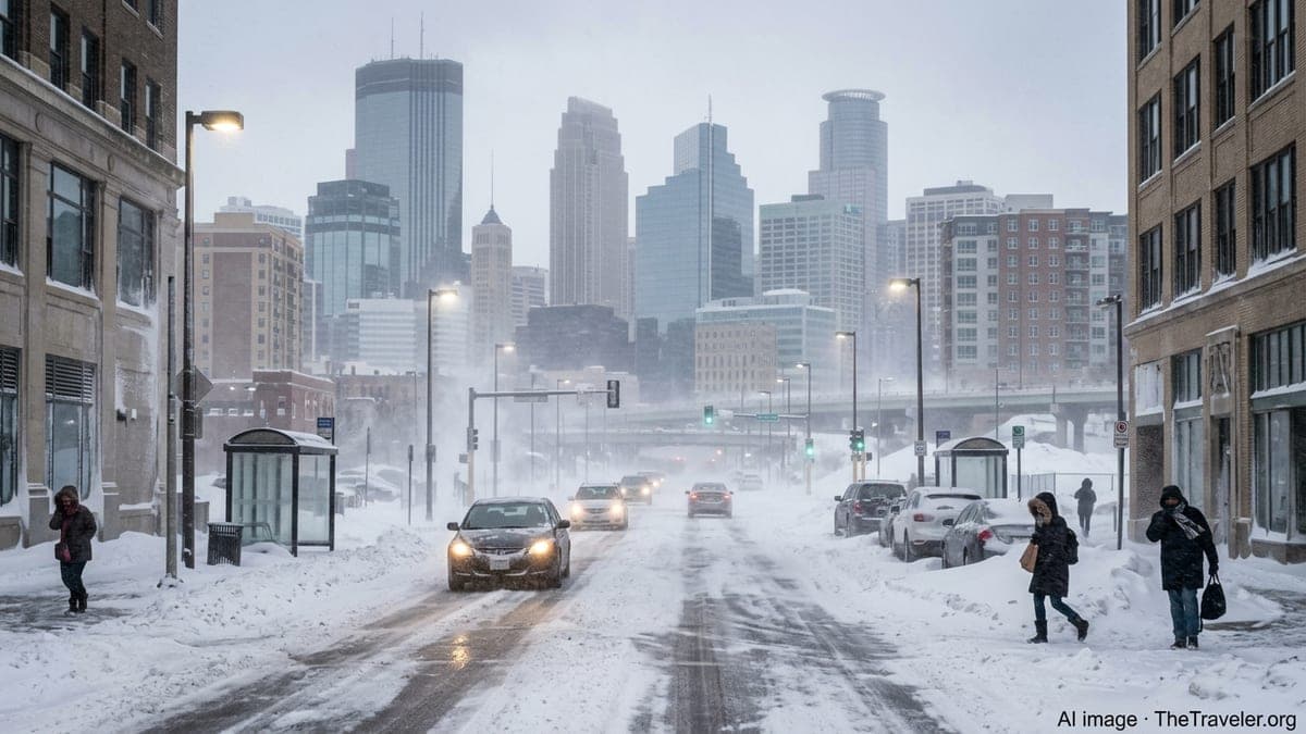 Blizzard Slams Minnesota, Triggers Widespread Outages and Flight Delays