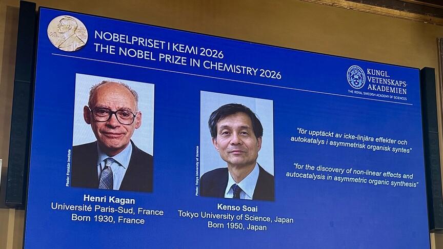 Royal Swedish Academy Awards 2026 Nobel Prize in Chemistry to Henri Kagan and Kenso Soai