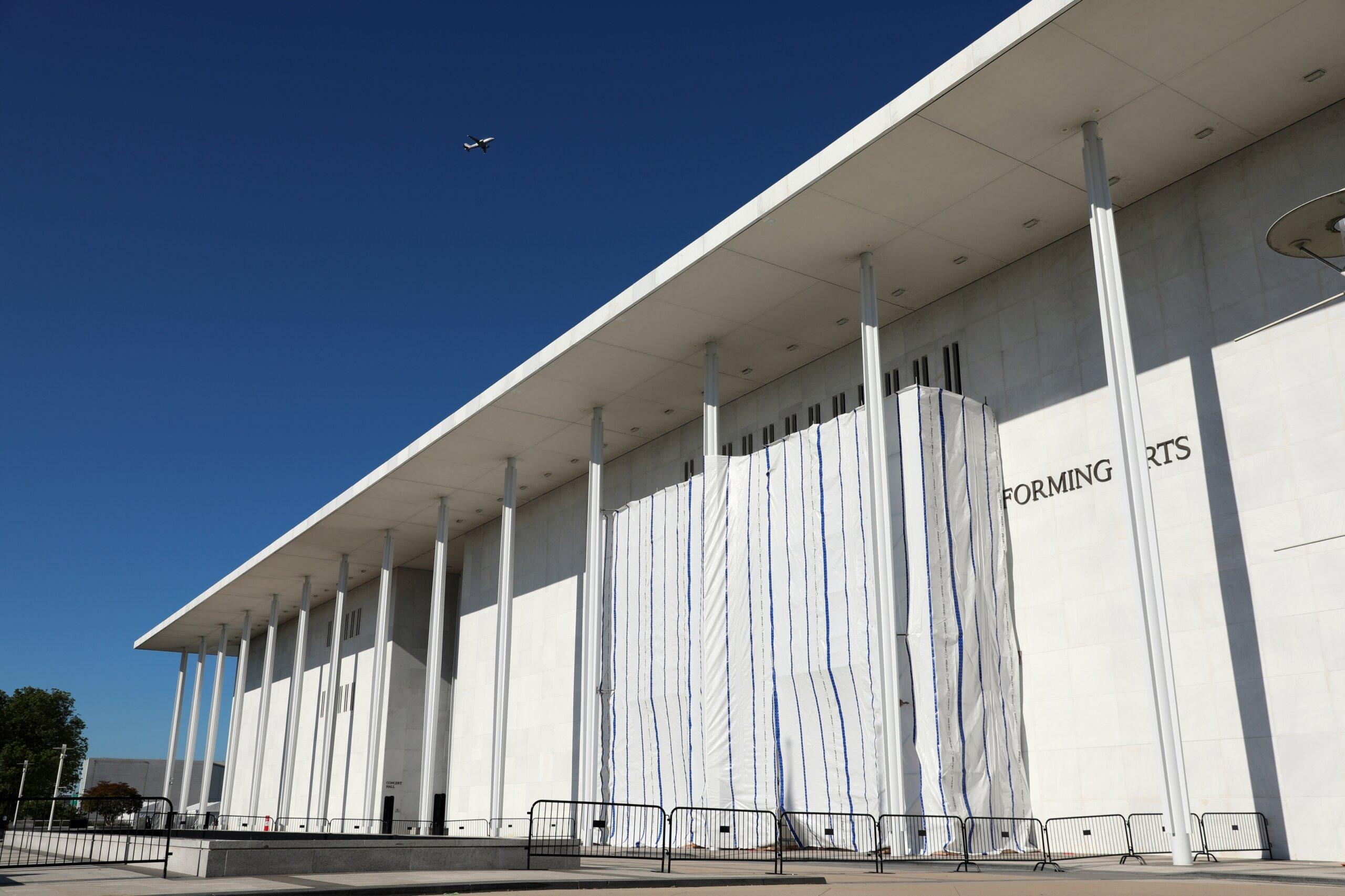 Workers Remove Donald Trump’s Name From John F. Kennedy Center Facade After Court Order