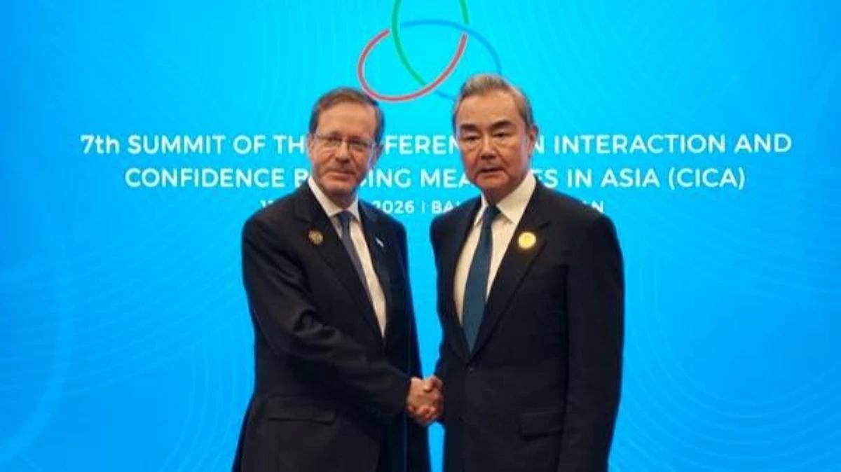 Wang Yi Tells Isaac Herzog China Urges Israel To Halt West Bank Settlements