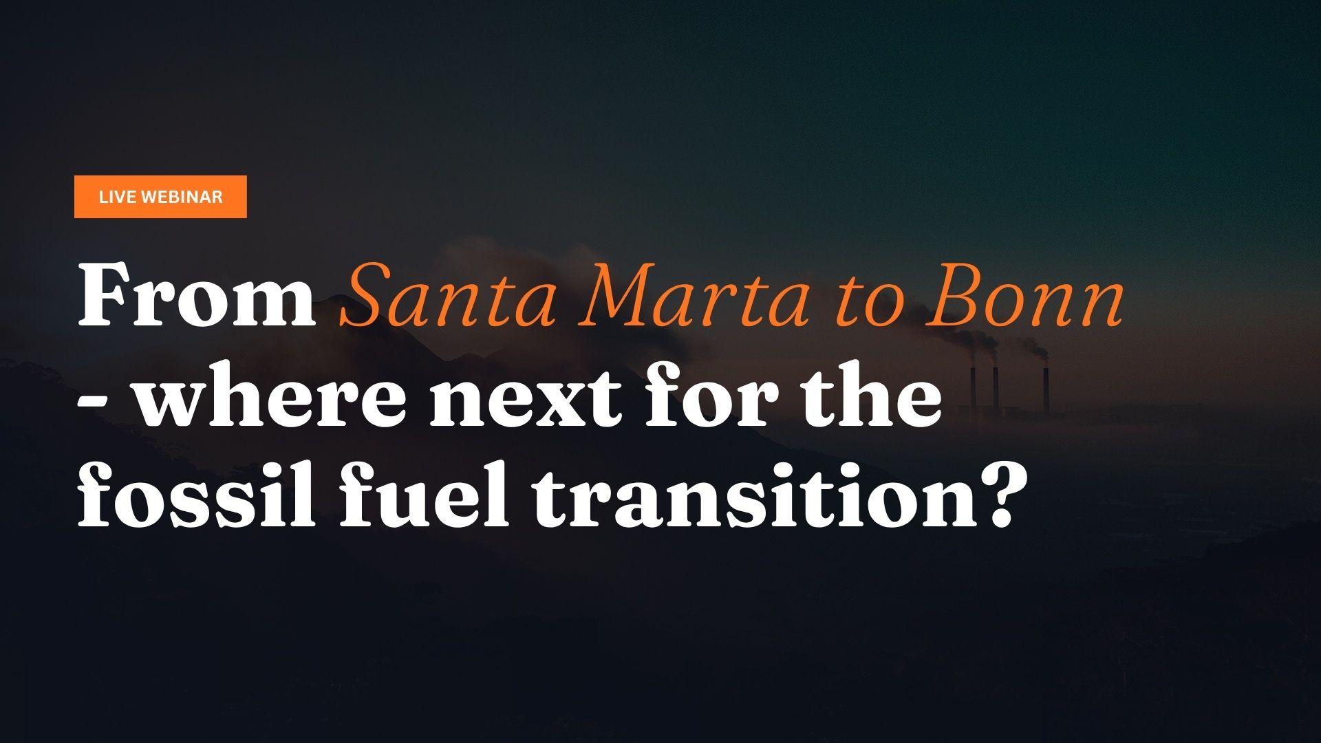 Ministers in Santa Marta Launch Talks With Over 50 Countries to Phase Out Fossil Fuels