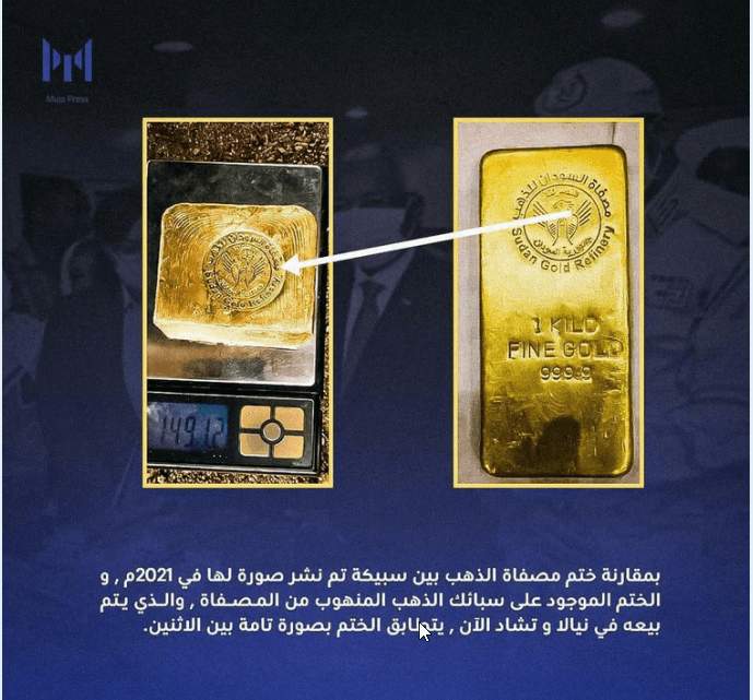 RSF Looted 2.7 Tons From Sudan Gold Refinery, Report Warns Firms To Suspend Trading